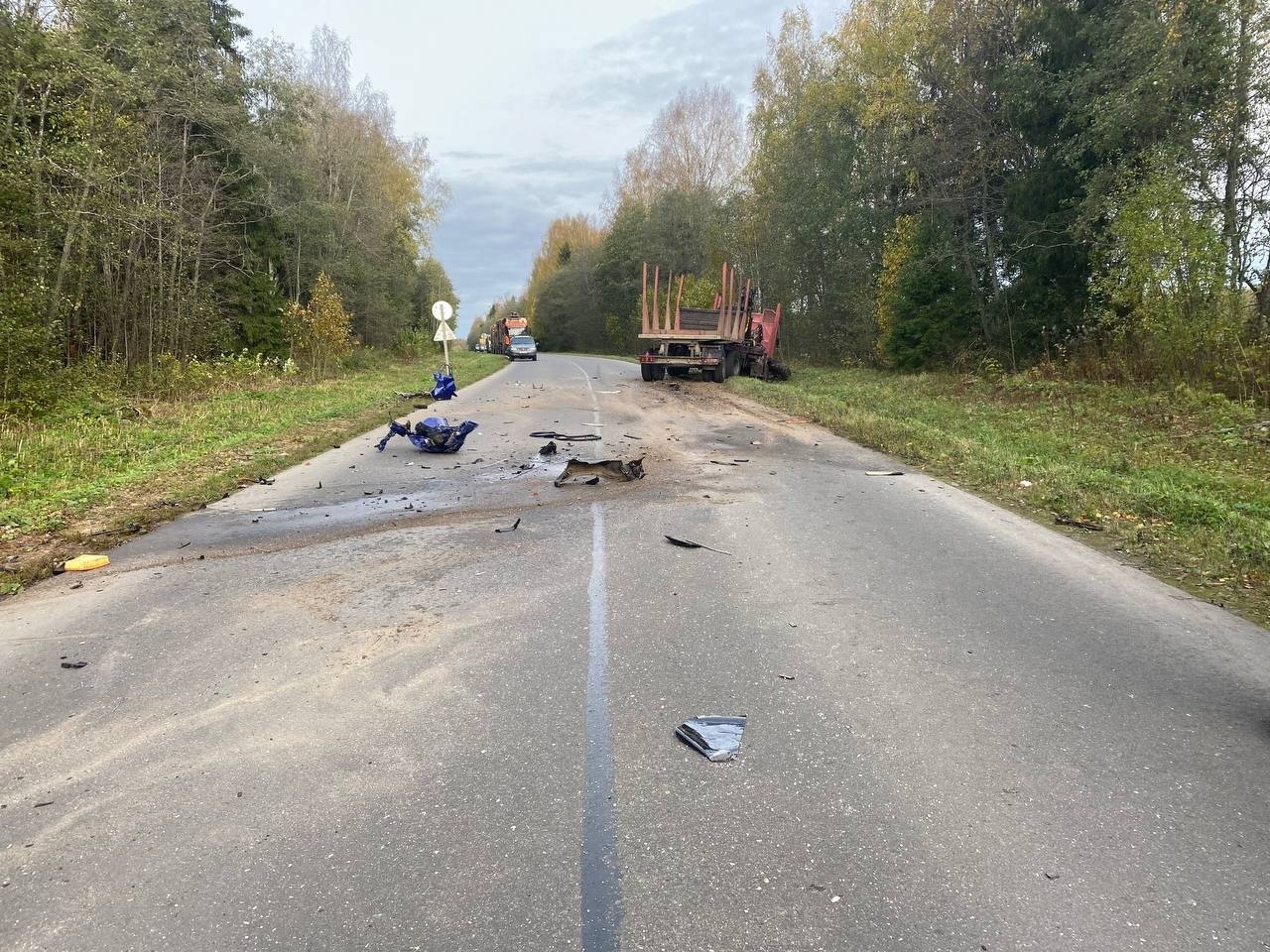 Один человек погиб, еще один в тяжёлом состоянии после лобового ДТП под  Бабаево